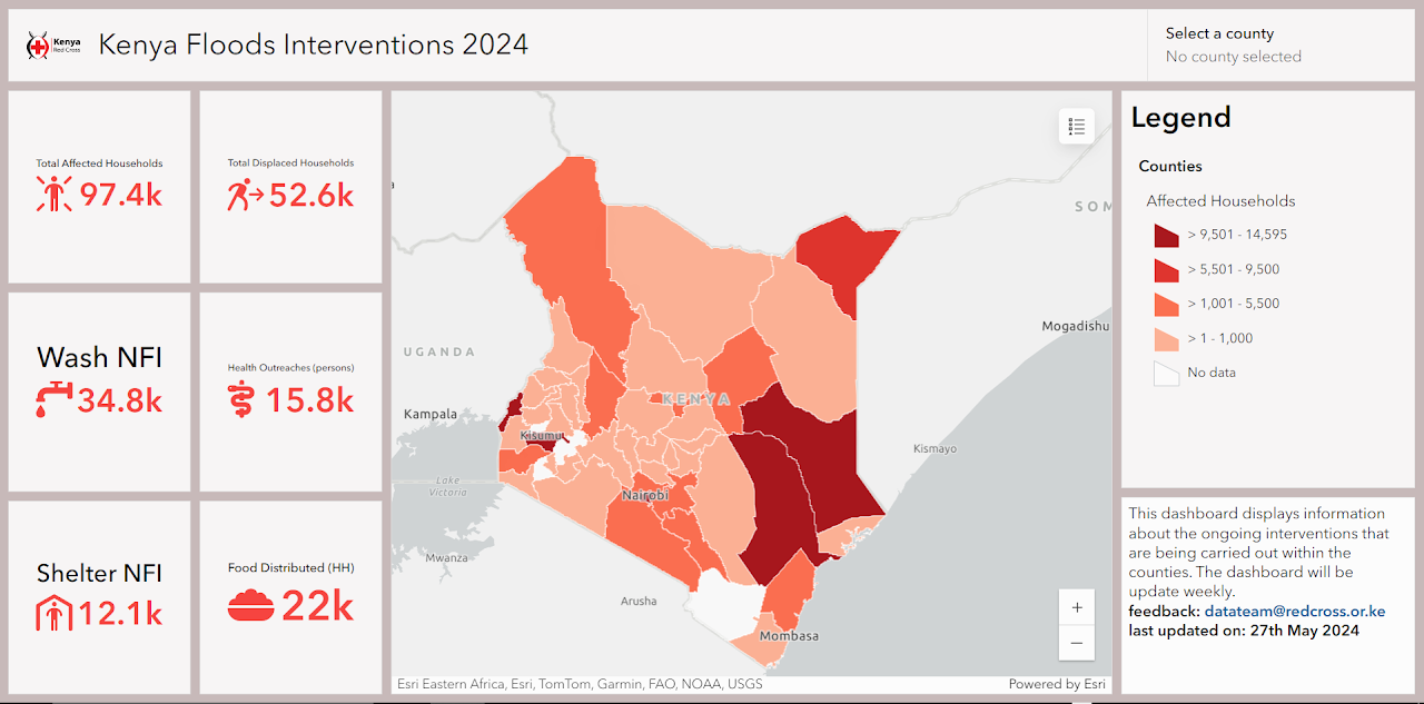 Kenya Floods 2024 dashboard